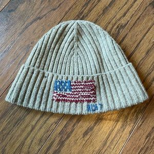 Polo Ralph Lauren - Tan knit beanie wool winter hat